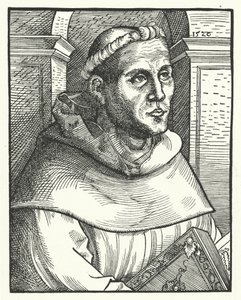 Martin Luther en tant que moine augustin - Lucas the Elder (after) Cranach