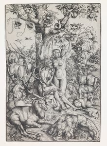 Adam et Eve au paradis - Lucas the Elder Cranach