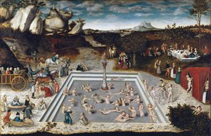 La Fontaine de Jouvence, par Cranach, Lucas l