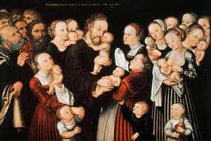 Jésus et les enfants - Lucas the Elder Cranach