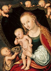 Madone et Enfant avec le Jeune Saint Jean-Baptiste, après 1537 - Lucas the Elder Cranach
