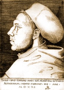 Martin Luther en moine - Lucas the Elder Cranach