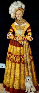 Portrait de Catherine de Mecklenburg (1487-1561) - Lucas the Elder Cranach