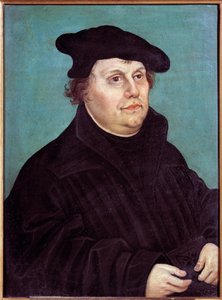 Portrait de Martin Luther (1483-1546) réformateur religieux allemand - Lucas the Elder Cranach