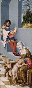 La Sainte Parenté (dite Retable de Torgau) panneau droit - Lucas the Elder Cranach