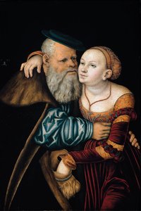 Le couple mal assorti - Lucas the Elder Cranach
