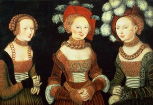 Trois princesses de Saxe, Sibylla, Emilia et Sidonia, filles du duc Heinrich de Frommen