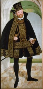 Portrait du prince électeur Auguste Ier de Saxe dit le Pieux (1526-1586) Peinture par Lucas Cranach le Jeune (1515-1586) 1565 Vienne, Kunsthistorisches Museum