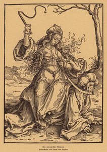 Le mari soumis (gravure sur bois)
