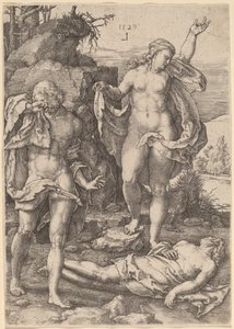 Adam et Ève pleurant la mort d