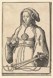 Sibylle Agrippine, de la série des Sibylles, vers 1530 - Lucas van Leyden