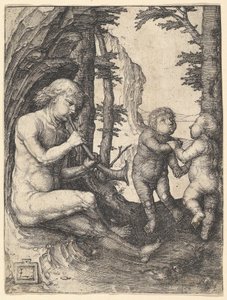 Garçon avec une trompette, vers 1507 - Lucas van Leyden