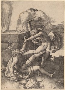 Caïn tuant Abel - Lucas van Leyden