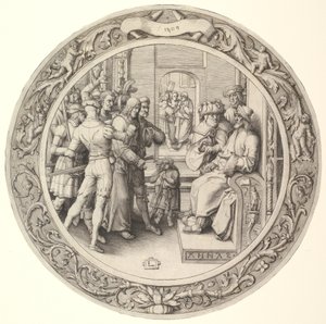 Christ devant Anne, de la Passion Circulaire, 1509