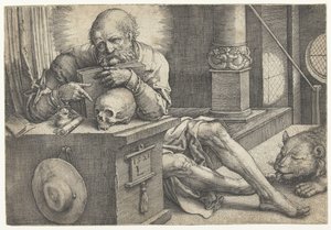 Saint Jérôme dans son étude - Lucas van Leyden