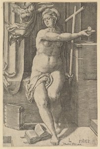 La Foi, de la série Les Sept Vertus, 1530 - Lucas van Leyden
