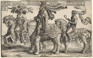 Hector de Troie, Alexandre de Macédoine, Jules César, des Neuf Héros - Lucas van Leyden