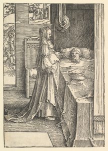 Jézabel promettant les vignes de Naboth au roi Achab, vers 1517 - Lucas van Leyden