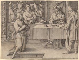 Joseph interprète les rêves du Pharaon - Lucas van Leyden