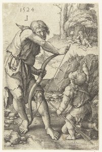 Lamech et Caïn - Lucas van Leyden
