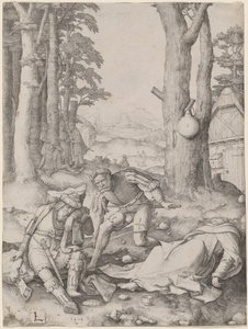 Mahomet et le moine Sergius - Lucas van Leyden