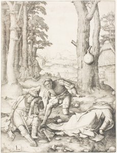 Mahomet et le moine Sergius - Lucas van Leyden