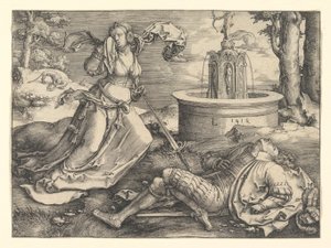 Pyramus et Thisbe, 1514 - Lucas van Leyden