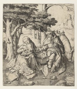 Repos pendant la fuite en Égypte - Lucas van Leyden