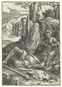 Samson et Dalila (série Petite série des ruses des femmes) - Lucas van Leyden