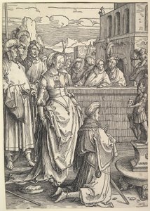 Salomon adorant une idole, vers 1514 - Lucas van Leyden