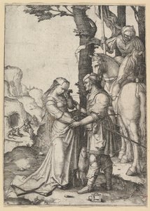 Saint Georges libérant la princesse - Lucas van Leyden