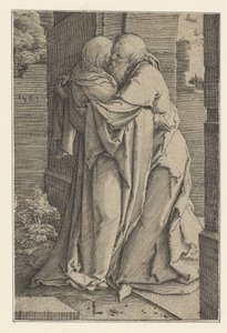 Saint Joachim embrassant Sainte Anne, 1520 - Lucas van Leyden