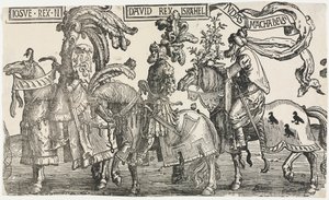 Les Neuf Héros : Josué, David, Judas Maccabée - Lucas van Leyden
