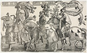Les Neuf Héros: Josué, David, Judas Maccabée, 1515-1517 - Lucas van Leyden