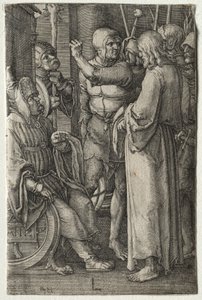 La Passion : Le Christ devant le grand prêtre - Lucas van Leyden