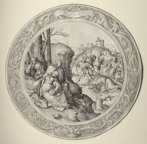 La Passion Ronde : Christ portant la croix - Lucas van Leyden