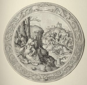 La Passion ronde : Christ portant la croix, 1509 - Lucas van Leyden