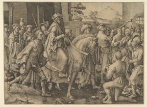 Le Triomphe de Mardochée - Lucas van Leyden