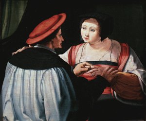 Les fiançailles - Lucas van Leyden