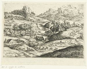 Paysage avec cavaliers - Lucas van Uden