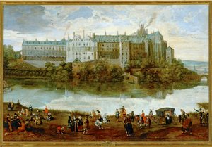 Le Palais Royal de Bruxelles ... (peinture sur toile) - Lucas van Valckenborch