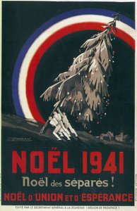 Affiche pour Noël des prisonniers, France - Luciano Achille Mauzan