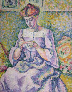 Femme crochetant, 1908