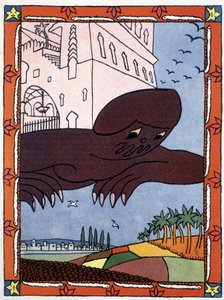 Un génie - dans "Les Mille et Une Nuits" ill. par Lucien Laforge (1889-1952)