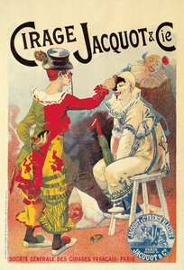 Affiche publicitaire pour la crème à chaussures 