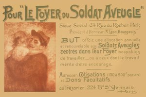 Un soldat aveugle tenant une petite fille dans ses bras - Lucien Levy-Dhurmer