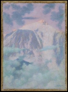 Paysage de montagne de rêve - Lucien Levy Dhurmer