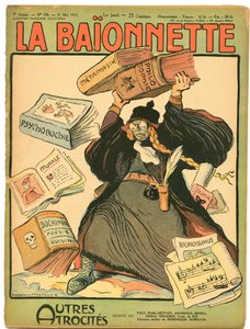Couverture de "La Baïonnette", satirique en couleurs