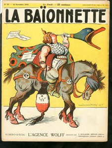 Couverture de "La Baionnette", Satirique en Couleurs - Lucien Metivet