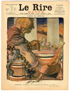 Couverture de "Le Rire rouge", Satirique en Couleurs - Lucien Metivet